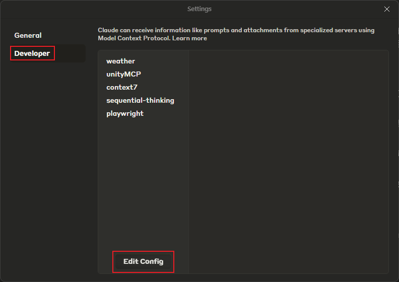 Edit Config